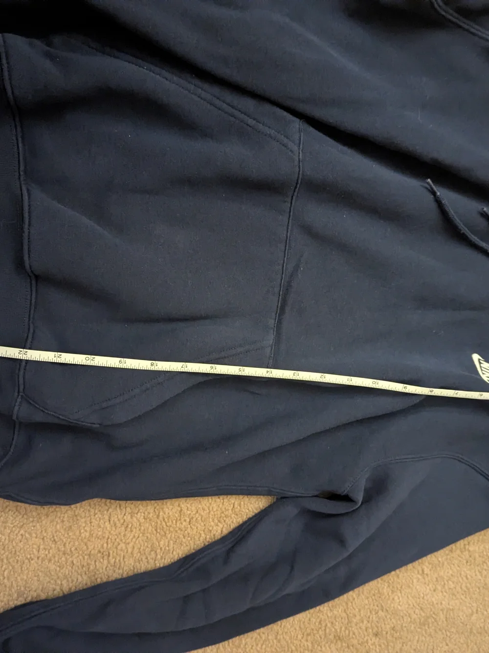 Nike Navy Hooded Pullover Sweatshirt